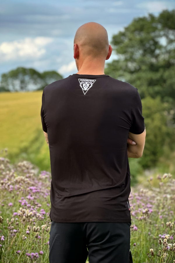 Herre T-shirt Bamboo sort - Billede 3