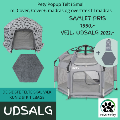 Pety PopUp Hundetelt Small - Samlet pakke